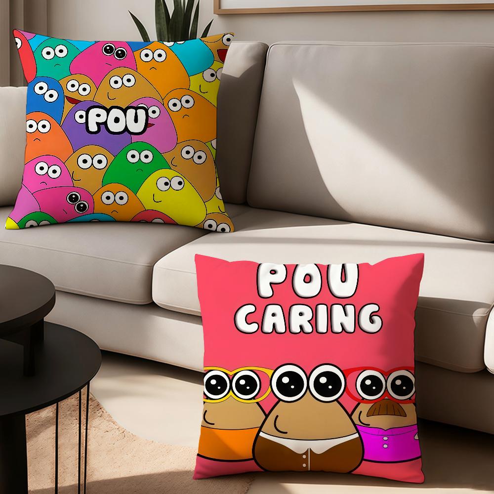 Hot Game My P-Pet Alien P-Pou Pillow Case Office Cushions Suitable For Sofa Car Bedroom Decorative Cushion Cover
