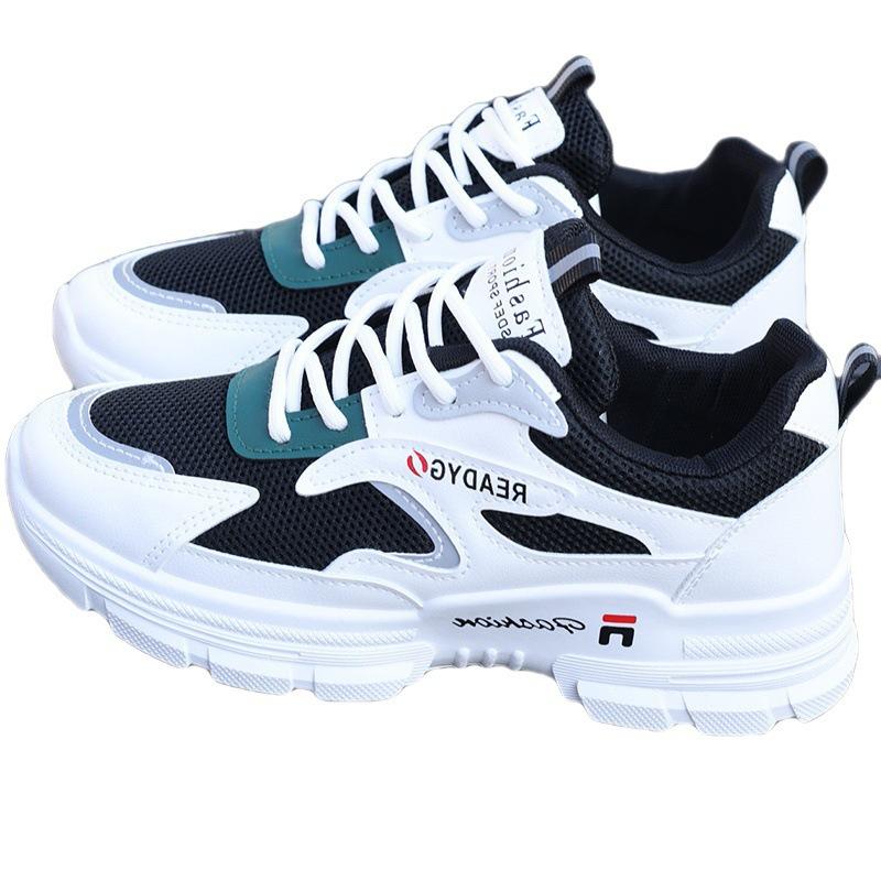 Dad shoes new mesh breathable spring trendy thick-soled muffin casual sports shoes