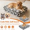 Dog Bed Cover Cotton Velvet Replacement Pet Bed Cover with Elastic Band Design Universal Waterproof Dog Bed Replacement Cover