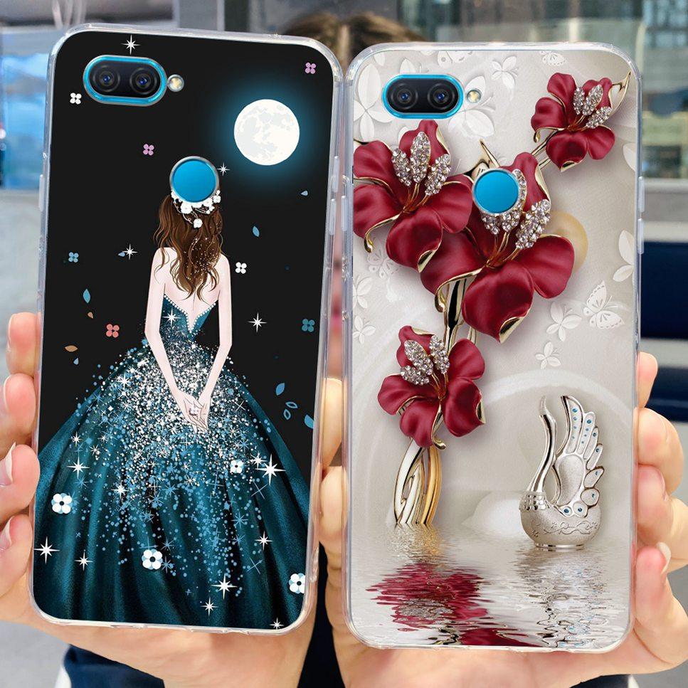 Case For Oppo A12 6.22" Cute Cartoon Dinosaur TPU Soft Silicone Clear Cover For Oppo A12 A 12 CPH2083 Phone Case Funda Bumper