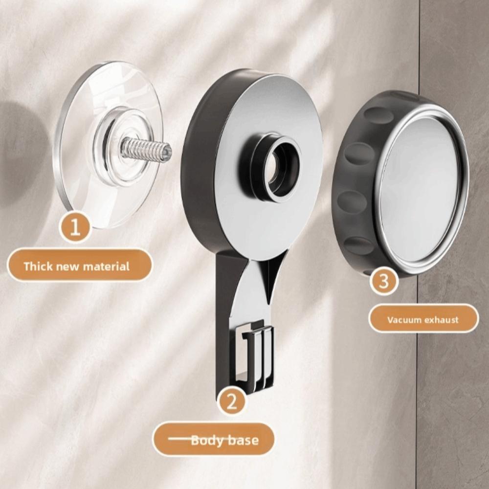 New Suction Cup Pot Lid Holder Metal Wall Mounted Kitchen Storage Rack Multi-Layer Design Space Saving Pot Cover Rack Home Use