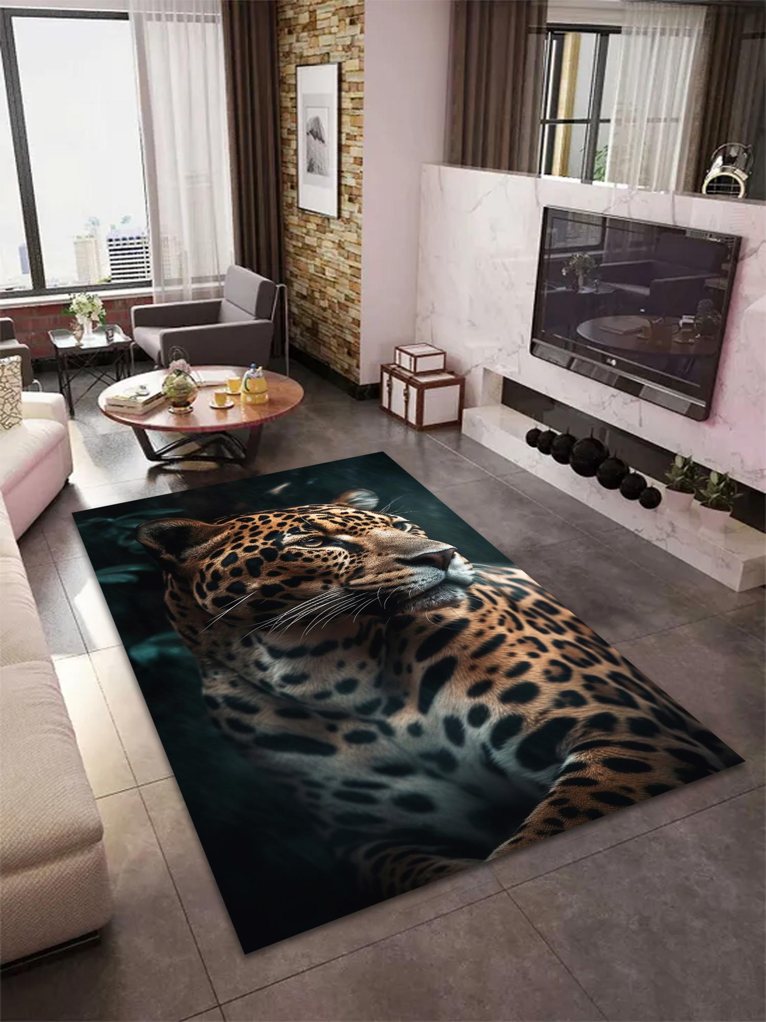 

EPeddler Домашний декоративный реалистичный тигровый узор Моющийся нескользящий точечный коврик нового поколения Коврик для кухни, спальни, гостиной и напольный коврик 50 x 80