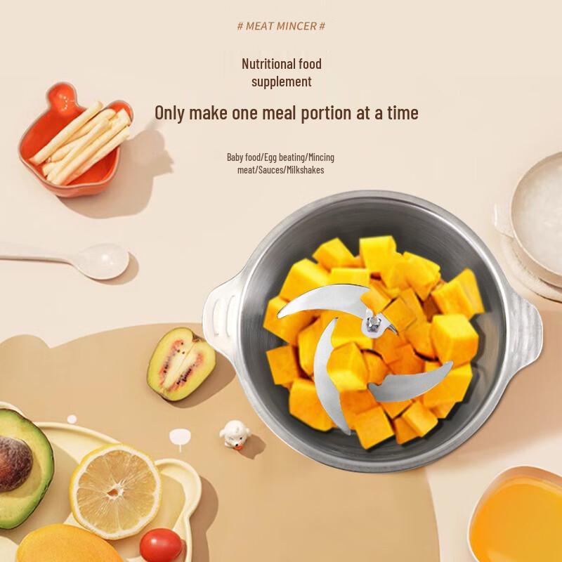 ZISIZ Electric Kitchen Mincer & Food Processor (2L Glass)