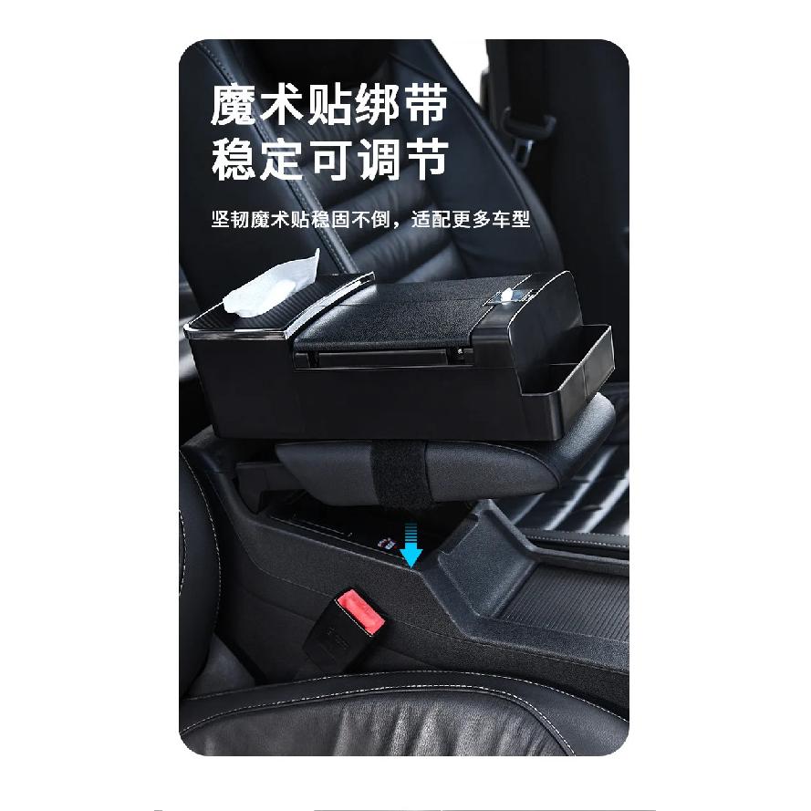 Wear Resistant Car Armrest Holder Easy To Install One-click Opening Car Armrest Storage Box with Cup Holder