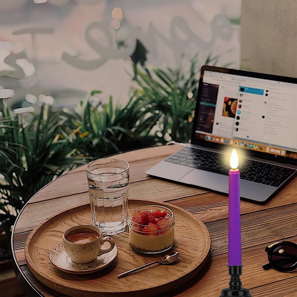 Tears Taper Candles Lights, L Bleeding Candles, Soundvalue Unscented Black Tapered Candlesticks, Drip Candles Set For Halloween Party Gothic