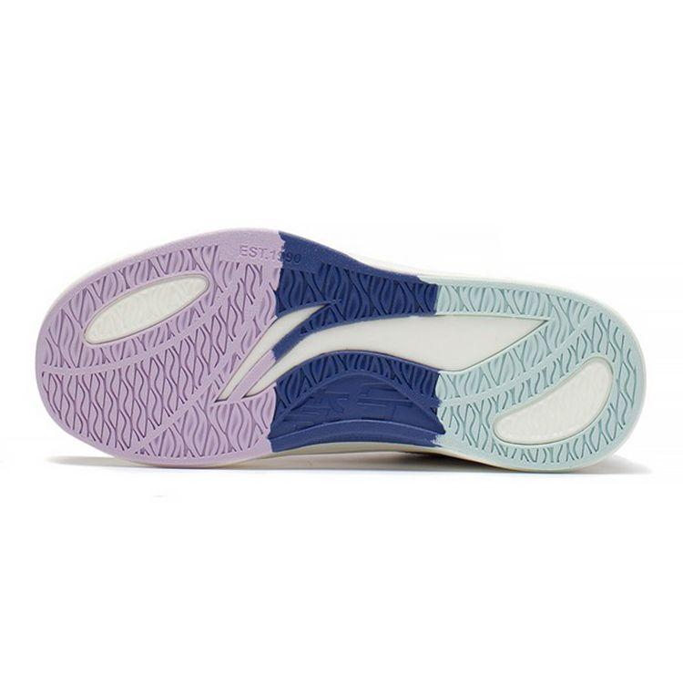 Li Ning Kids Yingchi Mecha V2 Casual Non-Slip Shock Absorbing Wear-Resistant Low-Top Skate Shoes Kids Skate Shoes Gray Purple YKCS114-12