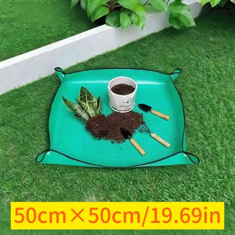 

1pcs Green Planting Mat 50cm-100cm Reusable Gardening Potting Pad Foldable Garden Plant Flower Pot Transplanting Waterproof Mats