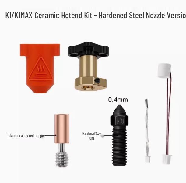 Creality K1/K1 Max 3D Printer Ceramic Nozzle High-Speed Extruder Kit