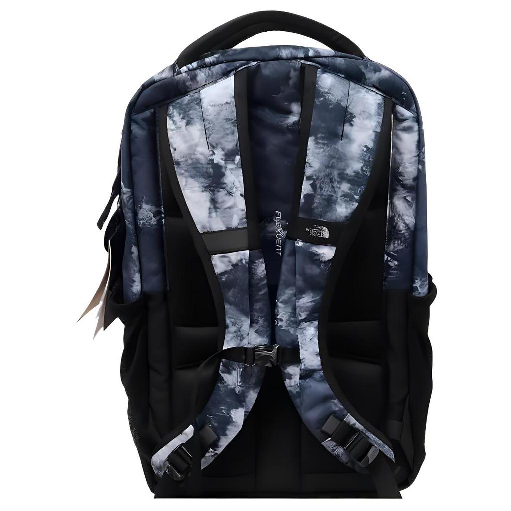The North Face 27L Logo-Stickerei Reißverschluss Lässiger Rucksack Damenrucksack Schwarz Weiß Grau NF0A3VXG-9H8