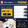 Sakura Crepas Stift Pigma schwarz Set wasserbasiert 3-teilig ESDK-3A