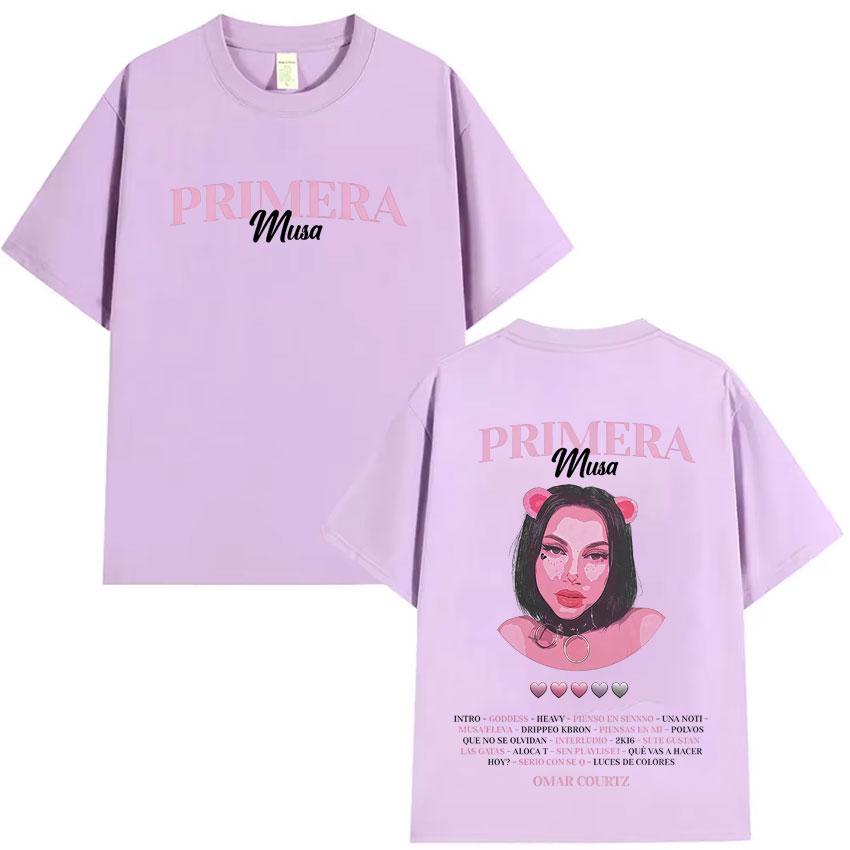 Trendy Rapper Omar Courtz Primera Musa Harajuku Graphic High Quality Tshirts Mens Casual Tee Shirt Hip Hop Oversized Cotton Tops