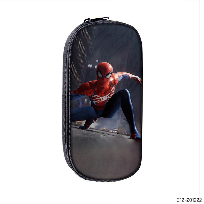 Double Pencil Case Cartoon Animation Compartment Pencil Case Venom Student Children Pencil Case Stationery Case Storage Bag Compartment pencil case