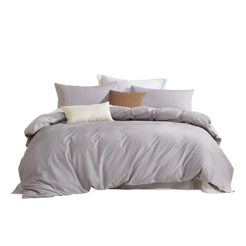 Luolai Pure Cotton 3-Piece Bedding Set for Dormitory 150x215cm Duvet Cover