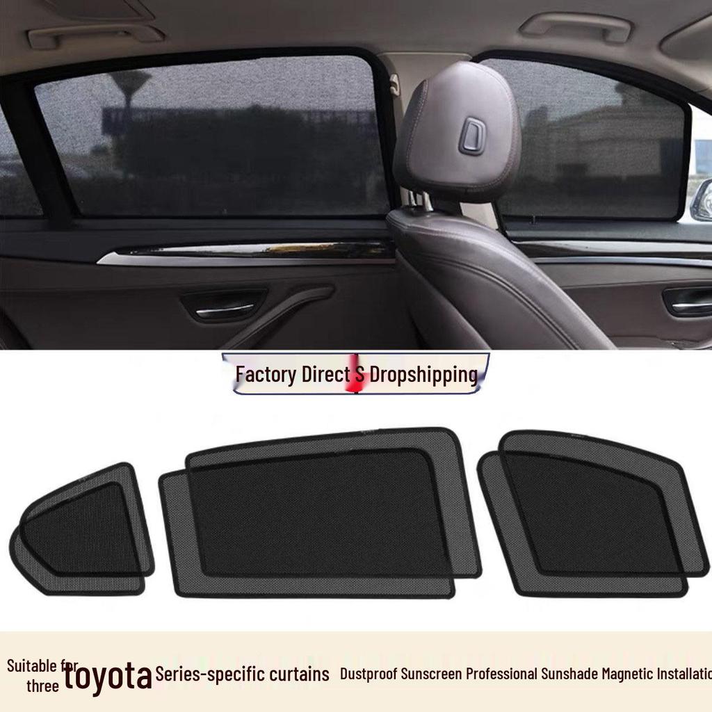 Toyota Magnetic Sunshade: Side Window Curtain for Sun Protection & Heat Insulation, Light Blocking Screen