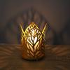 1PC Nordic Iron Art Hollow Leaf Candlestick Vintage Candle Holder Home Decoration Crafts Wedding Banquet Props