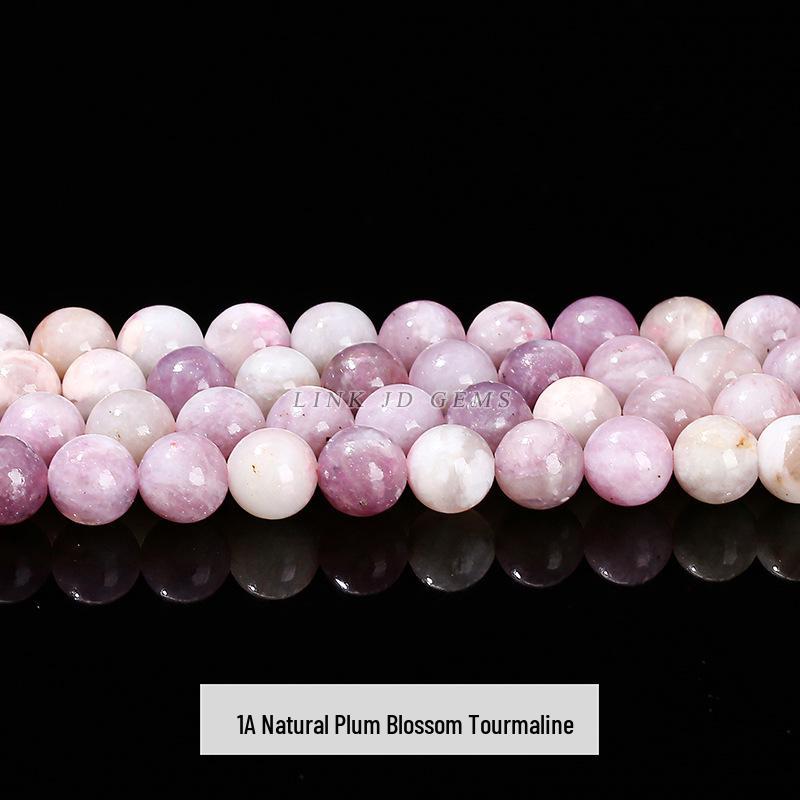 Jingde Black Tourmaline Loose Beads for DIY Bracelets