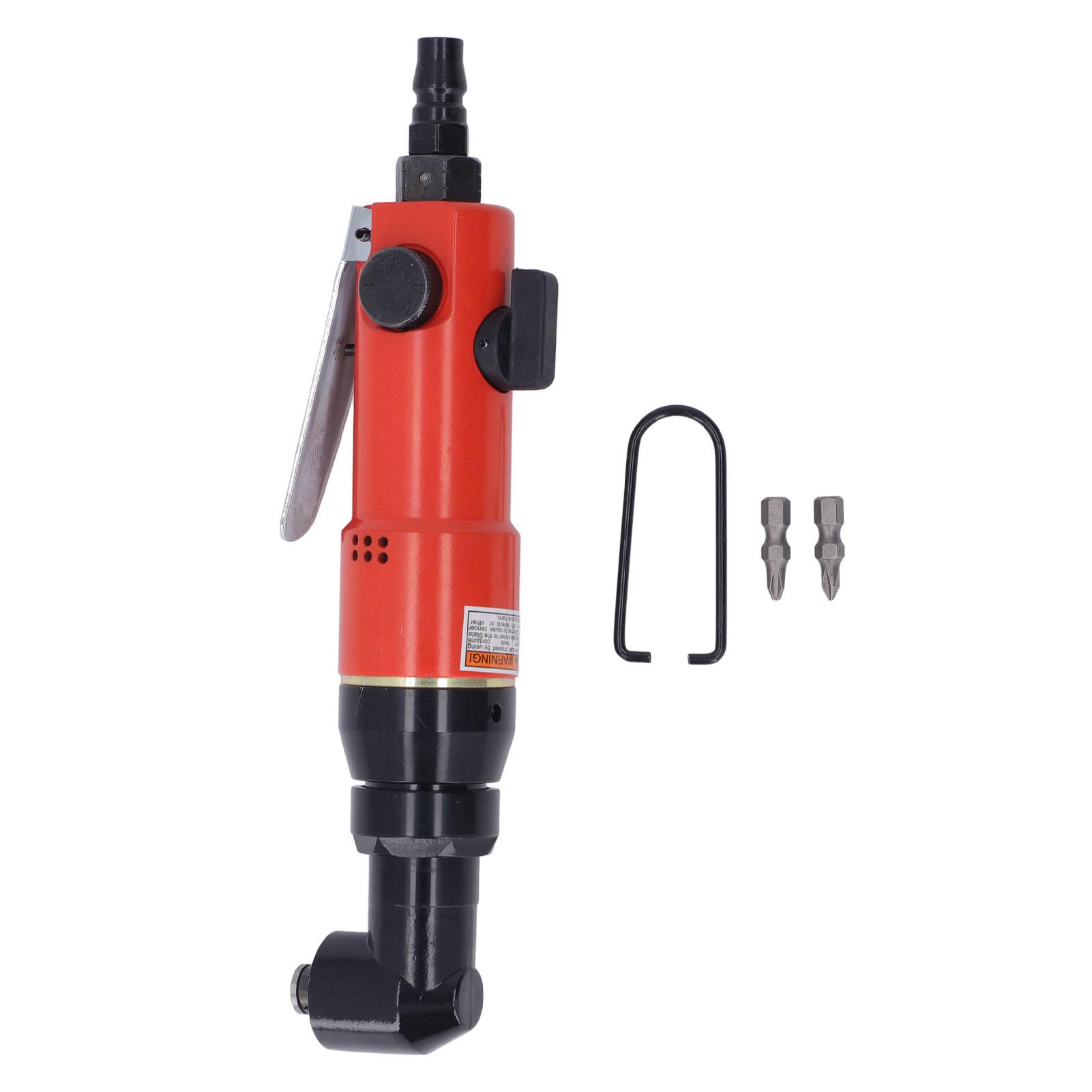 

Air Screwdriver 90 Degree Elbow 14in Inlet 9000rpm Large Torsion Alloy Steel Industrial Pneumatic