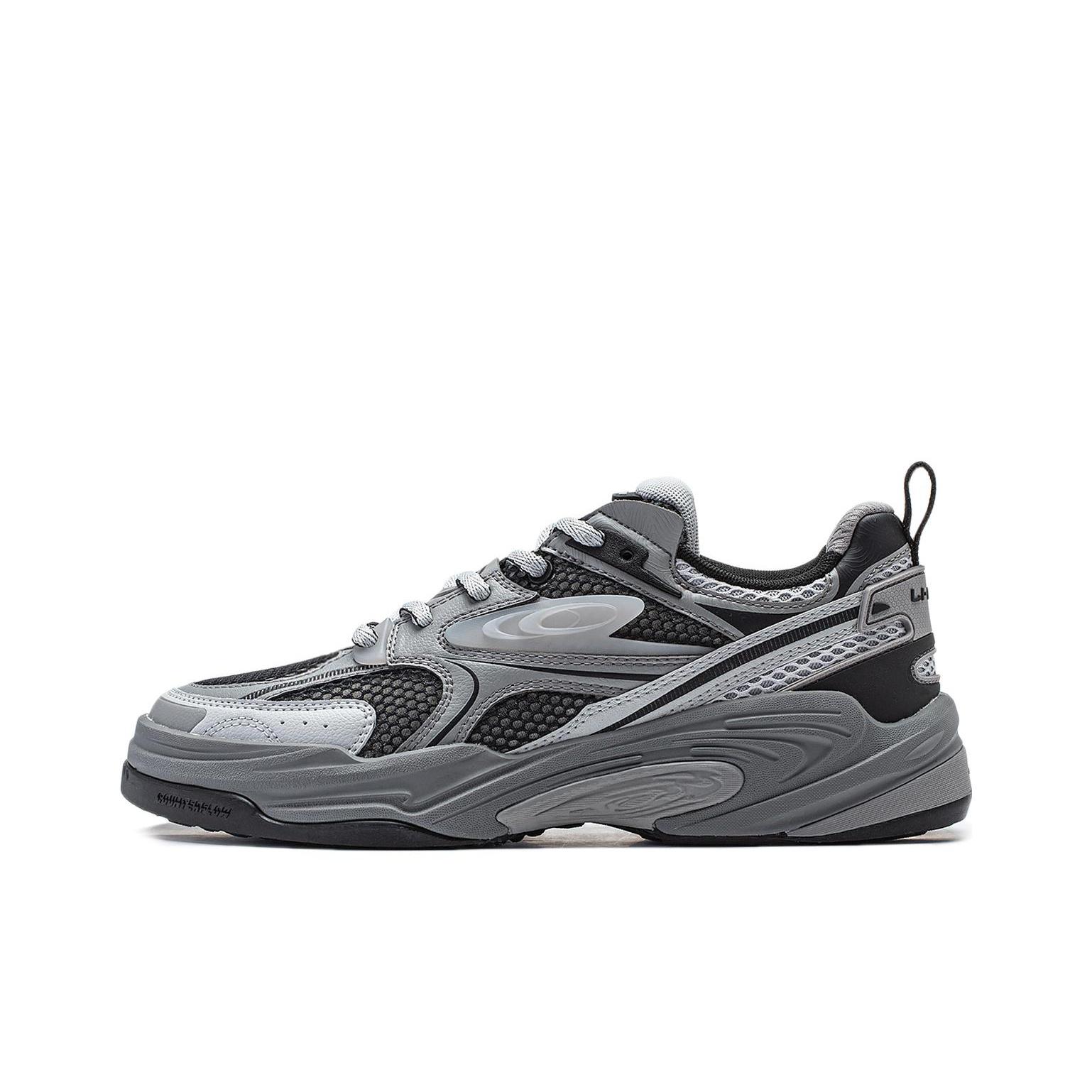 Li-Ning CF Counterflow Spark 2 Men Low Top Casual Shoes Black Grey AGLT171-4 40