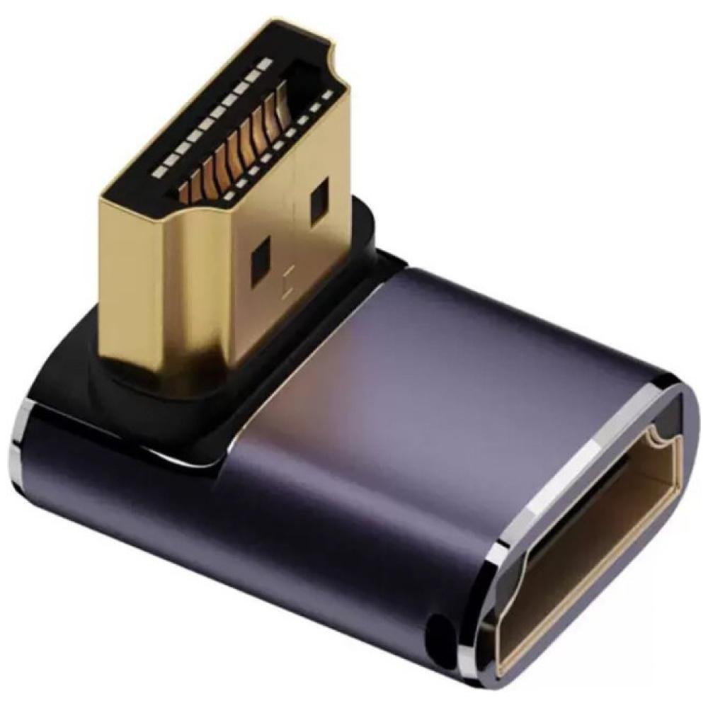 Zestaw adapterów HDMI 4smarts 8K 4 szt. - w górę, w dół, boczny, złącze do łączenia kabli, szary
