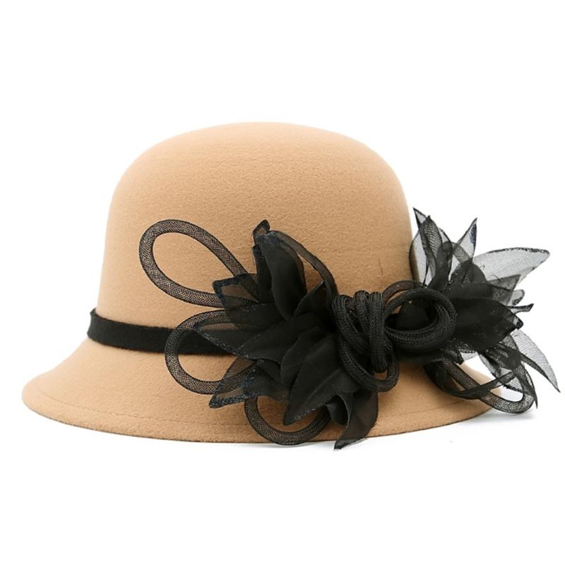 Elegant Flower Bucket Hat Breathable Hat Summer Tea Party Holiday Decors Vacation Hat Western Bowler Hat Style