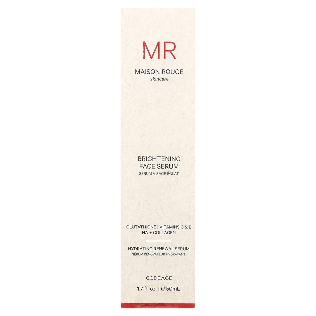 Codeage, Maison Rouge Skincare, Brightening Face Serum, 50ml (1.7 fl oz)