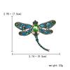 Vintage Full Rhinestone Big Dragonfly Brooch For Women Men Exquisite Colorful Crystal Insect Dragonfly Animal Pins Party Jewelry