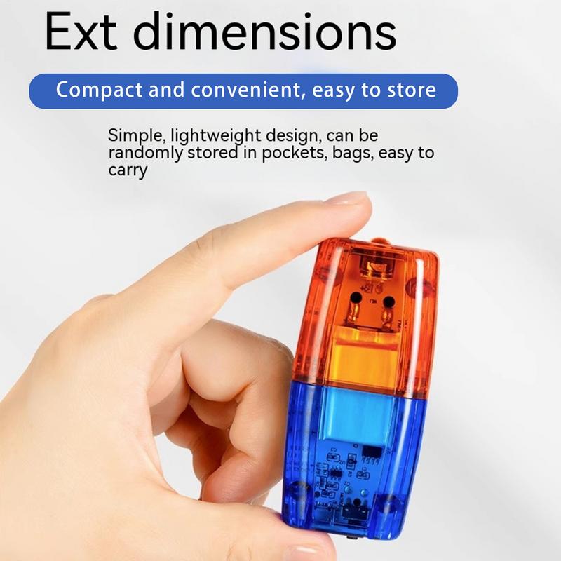 LED Red Blue Caution Emergency Light Flashing Shoulder Lamp USB Rechargeable Shoulder Warning Safety Torch Bike Tail Lamp