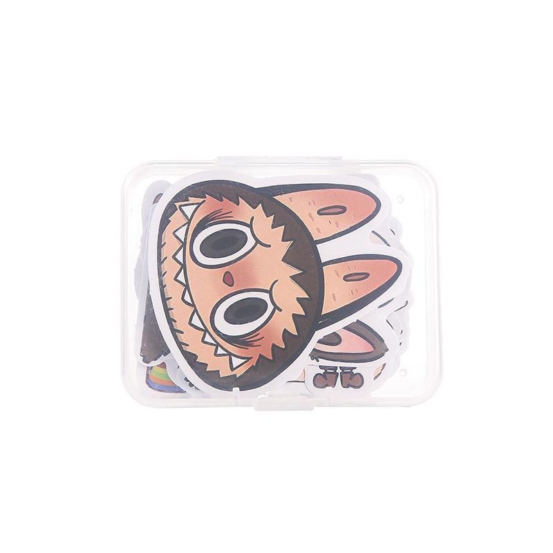 Boxed Labubu Stickers - 12 Sheets for Elementary School and Kindergarten Students