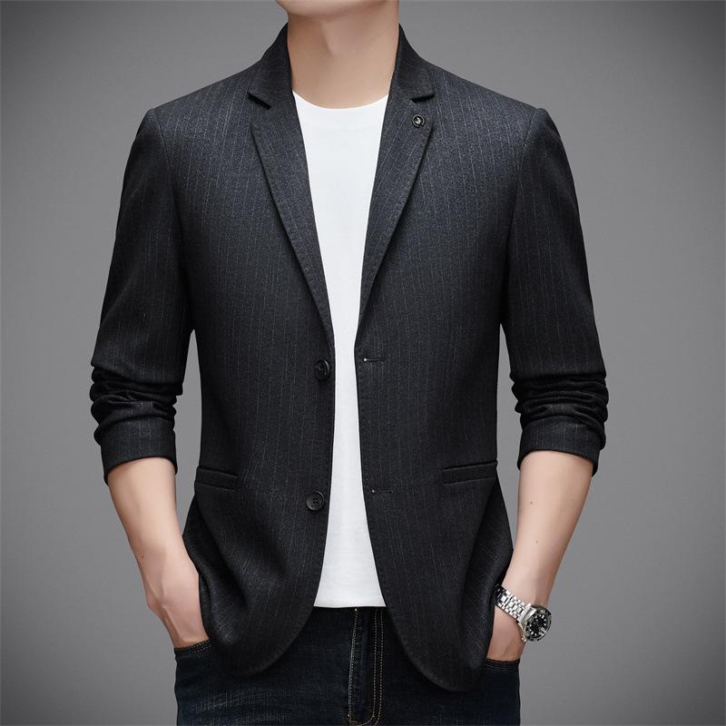 Spring and Autumn Casual Small Suit Men's Slim Fit Korean Version Single West Convenience Jacket Trendy Korean Version Men's Suit