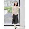 Women's Tie-Waist Knit Long Sleeve Top