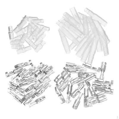 200x 4mm Buchsendraht mit Isolierhülsen