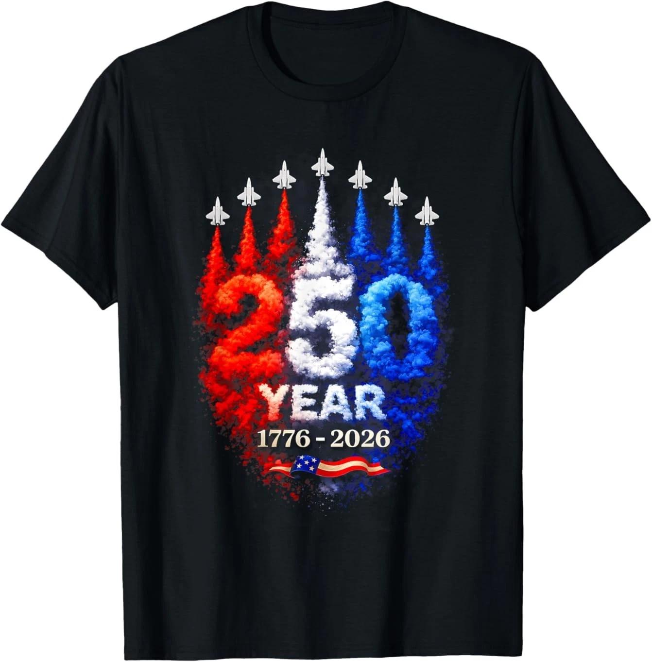

250 Years American 1776 2026 250th USA Patriotic 4th of July T shirt 3XL