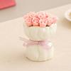 Rose Ceramic Fruit Fork Set with Storage Jar Creative Dessert Picks Practical Fruit Serving Utensils for Appetizers Cheese Snacks