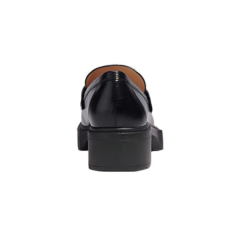 Coach Leah Chunky Sole Leather Loafers CB990-BLK