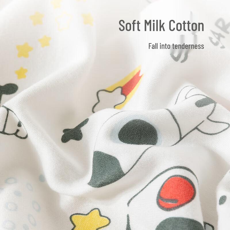 Happy Bear Baby Boy Spring/Autumn Cotton Two-Piece Set