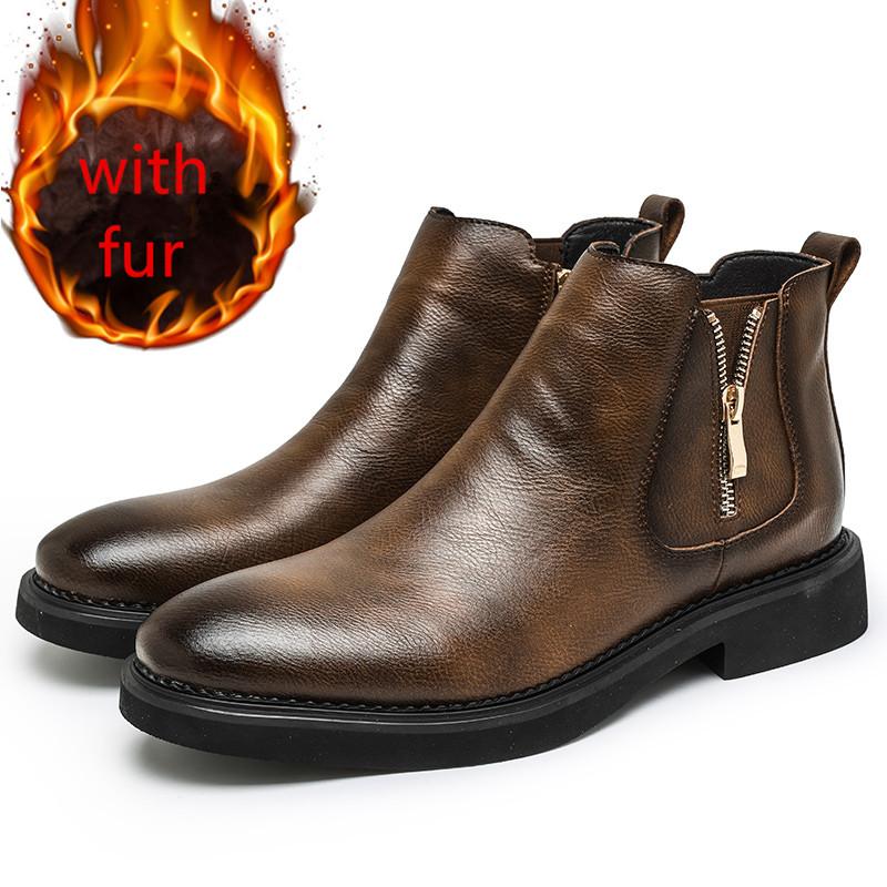 

Мягкие кожаные туфли мужские универсальные мужские ботильоны формальные деловые повседневные мужские хлопковые туфли классические плюшевые мужские ботинки челси 42