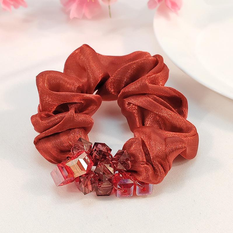 Eugen Yarn Large Intestine Hair Band, Actress Premium Sense Hair Rope, Disc Hair, Ball Head Jewelry, Head Flower Headdress.