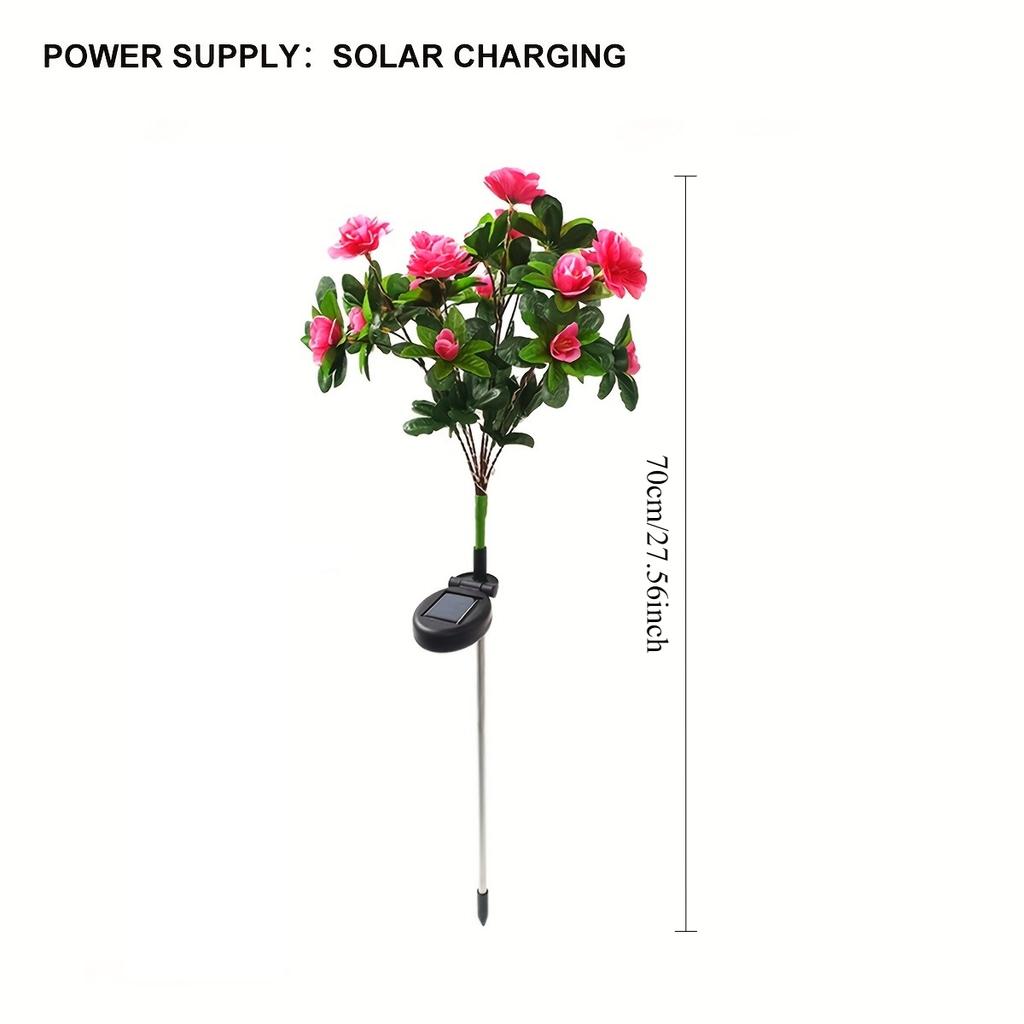 Warm Solar Azalea LED Lights Outdoor Garden Lawn Patio Decorative Pathway Lamp