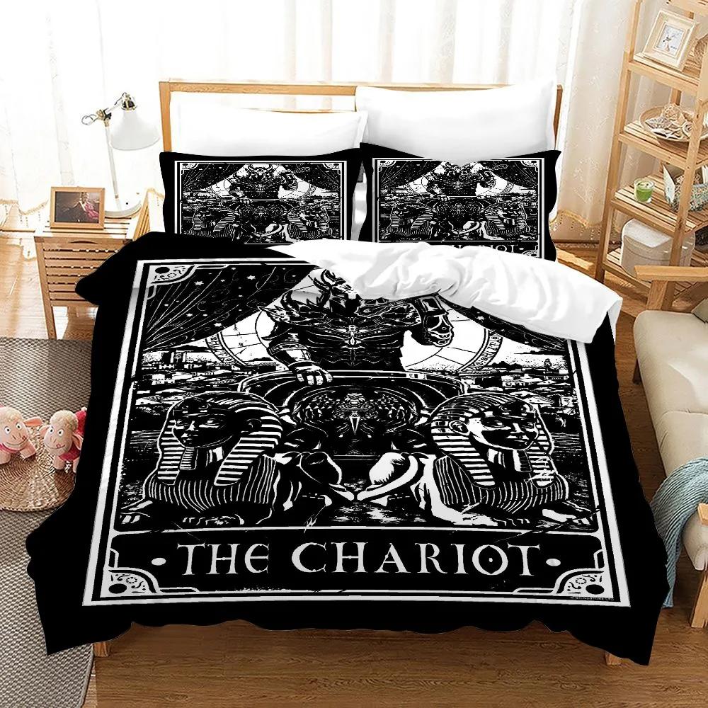 Wonderful Medusa In Myth 3D Duvet Cover Set Greek Mythology Figurine Medusa Themed Bedding Sets Full/Queen Size Comforter Cover