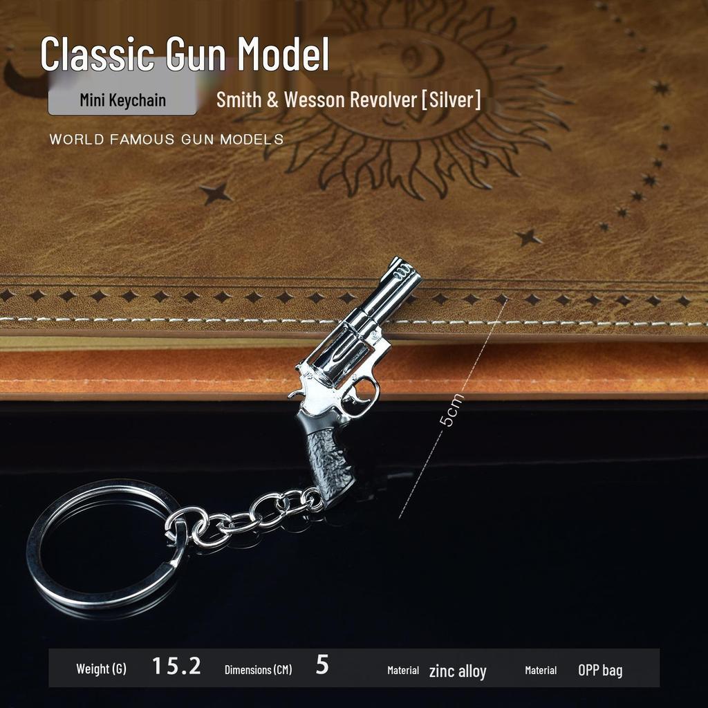 PUBG Chicken Dinner Revolver Alloy Toy Keychain Ornament