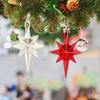 12Pcs Christmas Tree Irregular Pendants Bright Color Shiny Electroplated Hanging Decorations Photography Props