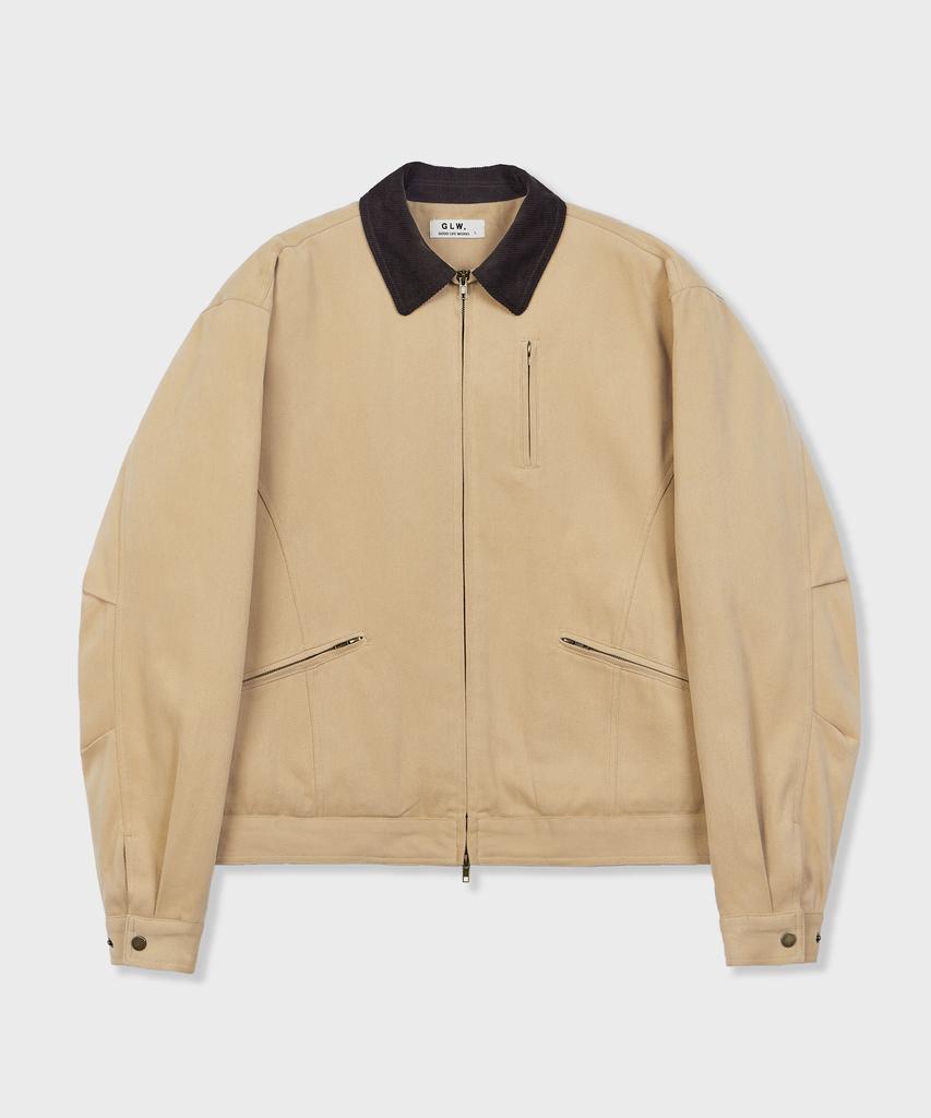Glw Heavyweight Padded Work Jacket Beige