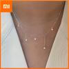 S925 Sterling Silver Necklaces For Women Simple Chain Fashion Minimalist Pendant Necklaces Gold Zircon Birthday Gift