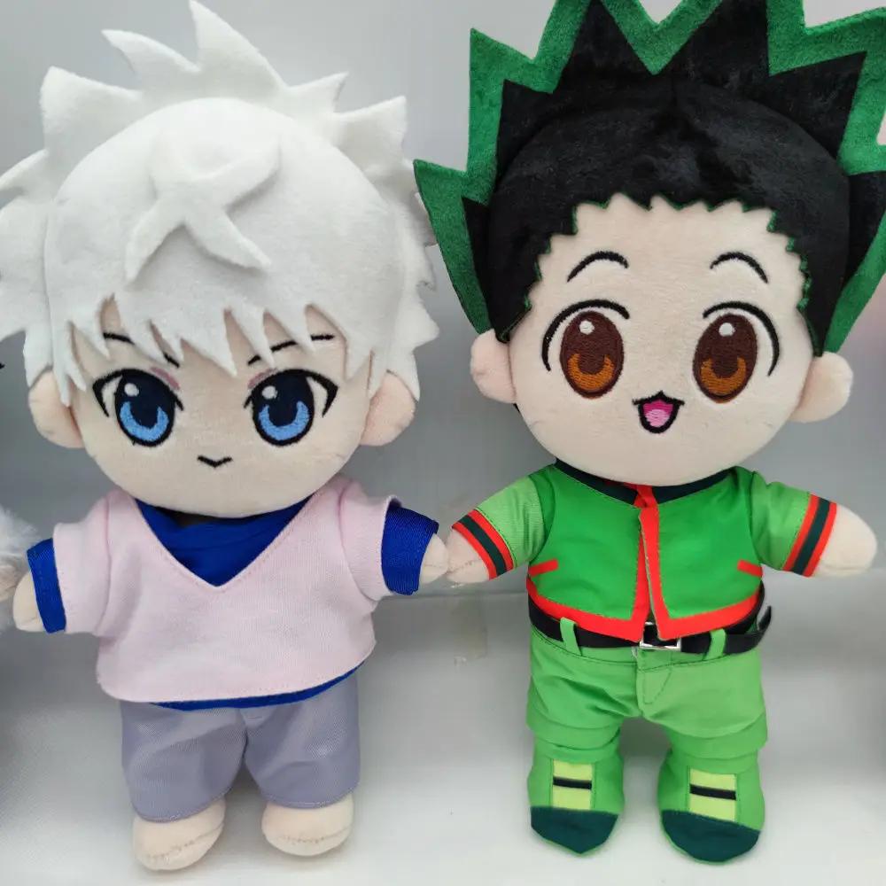 Anime Hunter X Hunter 20cm Cotton Stuffed Doll Zoldyck Killua Kurapika Gon Morow Hisoka Chrollo Dress-up Toys for Children Gift
