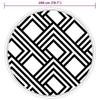 VidaXL Tapis d'extérieur gris Ø200 cm PP, tapis de jardin, tapis de sol, moquette de sol, carpette, tapis de patio, tapis 368570