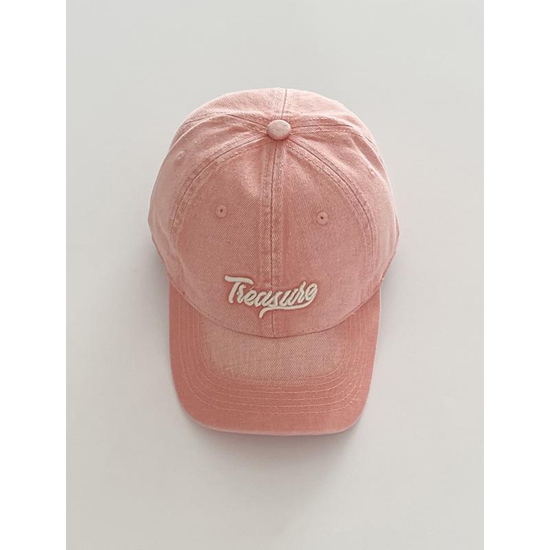 Baseball cap women's four seasons versatile heavy industry washed old embroidery cap deep top big head circumference hat men show small face