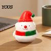 Slow Rebound Squeeze Toy Christmas Snowman Toy, Stress Relief Cute Fidget Holiday Themed Sensory Items Figurine, Stocking Stuffer Party Favor,
