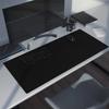 Waterproof Non-Slip Minimalist Black Mouse Pad, Small Size, Stitched Edge, Extra Large