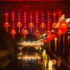 2026 New Year String Lights: Red Lanterns & Colored Curtain Lights for Spring Festival Balcony Decor
