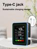 5-in-1 Air Quality Monitor Air Quality Detector Air Quality Tester Temperature and Humidity Monitor for Indoor Outdoor